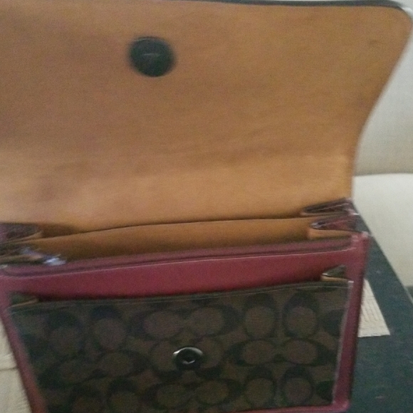 Coach Orange and Brown Crossbody Bag - Picture 7 of 13